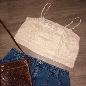 American Eagle lace tube top